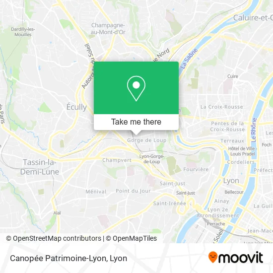 Canopée Patrimoine-Lyon map