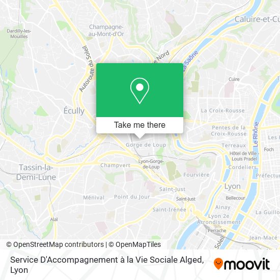 Service D'Accompagnement à la Vie Sociale Alged map