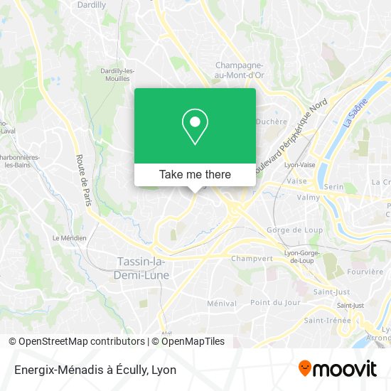 Energix-Ménadis à Écully map