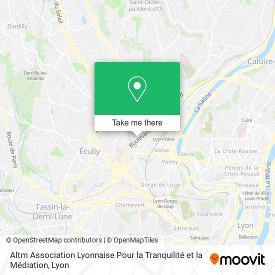 Altm Association Lyonnaise Pour la Tranquilité et la Médiation map