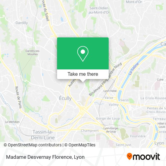 Mapa Madame Desvernay Florence