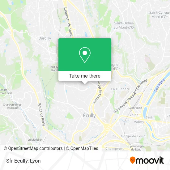 Sfr Ecully map