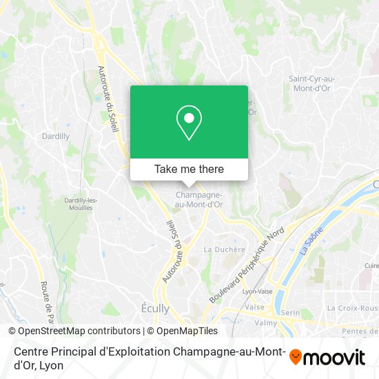 Centre Principal d'Exploitation Champagne-au-Mont-d'Or map
