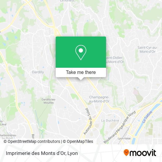 Imprimerie des Monts d'Or map