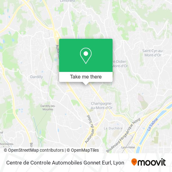 Centre de Controle Automobiles Gonnet Eurl map