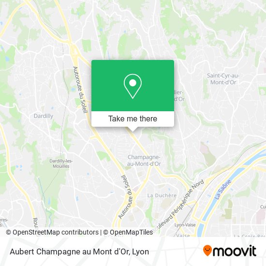 Mapa Aubert Champagne au Mont d'Or