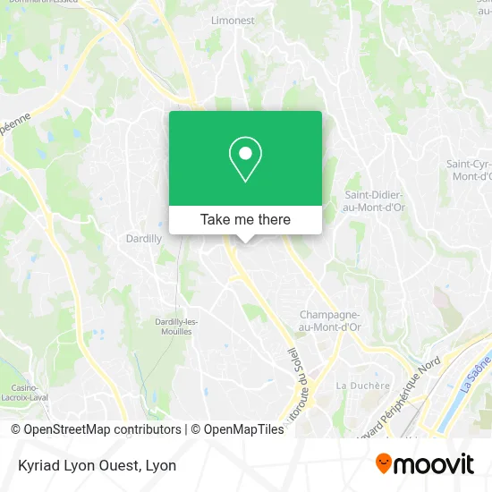 Kyriad Lyon Ouest map