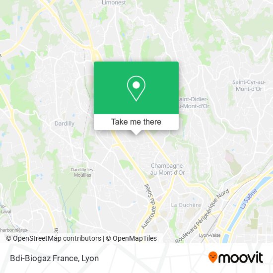 Mapa Bdi-Biogaz France