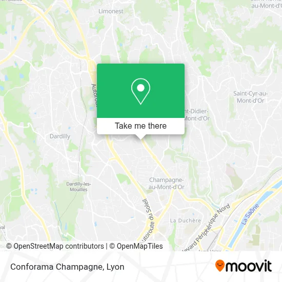 Conforama Champagne map