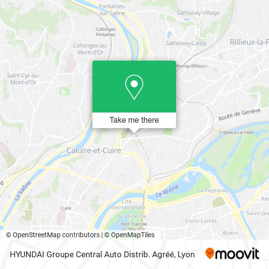 HYUNDAI Groupe Central Auto Distrib. Agréé map