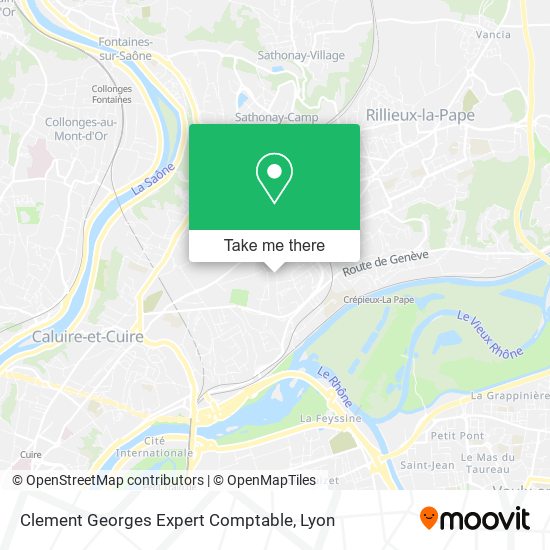 Clement Georges Expert Comptable map