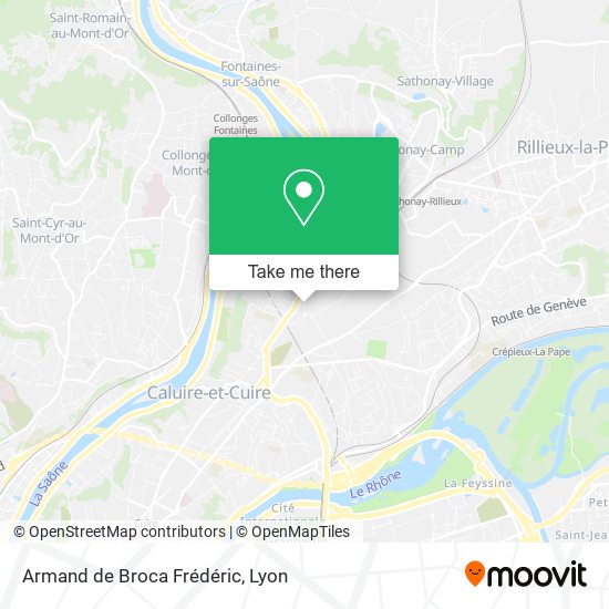 Armand de Broca Frédéric map