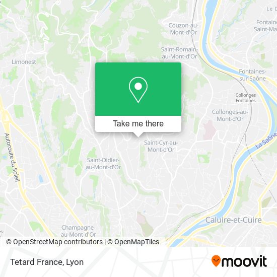 Tetard France map