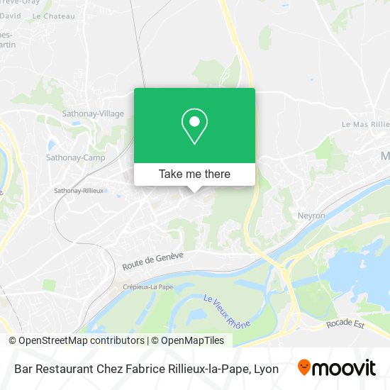 Bar Restaurant Chez Fabrice Rillieux-la-Pape map