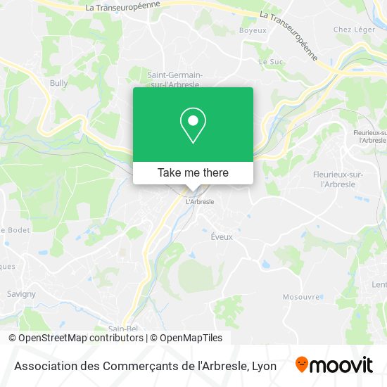 Association des Commerçants de l'Arbresle map