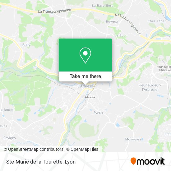 Ste-Marie de la Tourette map