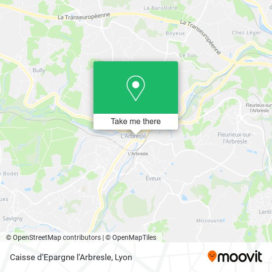 Caisse d'Epargne l'Arbresle map