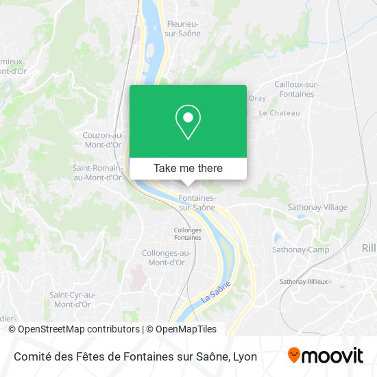 Comité des Fêtes de Fontaines sur Saône map