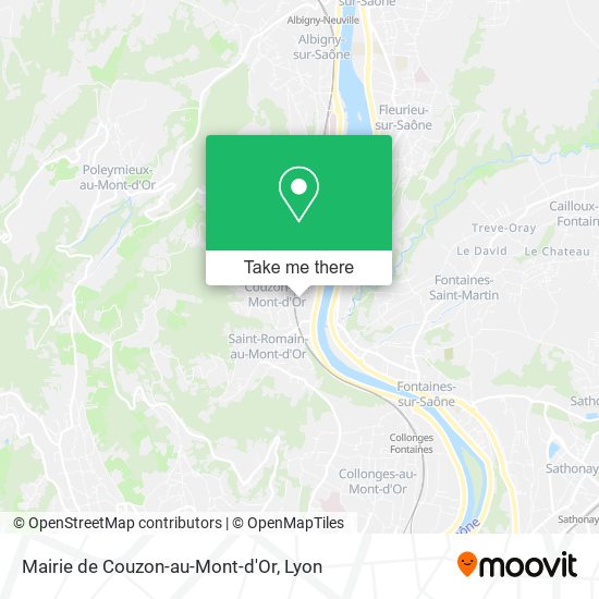 Mairie de Couzon-au-Mont-d'Or map
