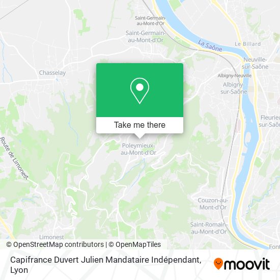 Capifrance Duvert Julien Mandataire Indépendant map