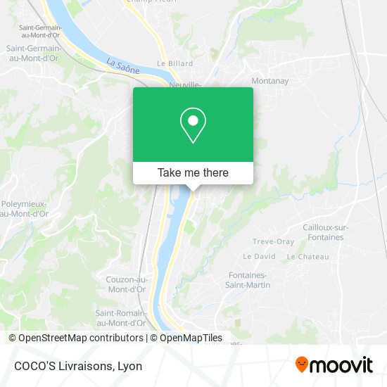 COCO'S Livraisons map