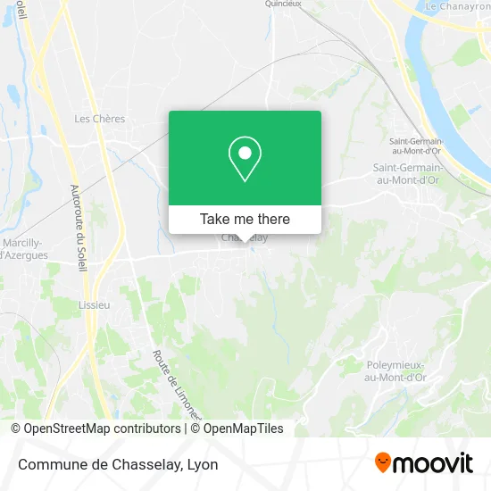 Commune de Chasselay map