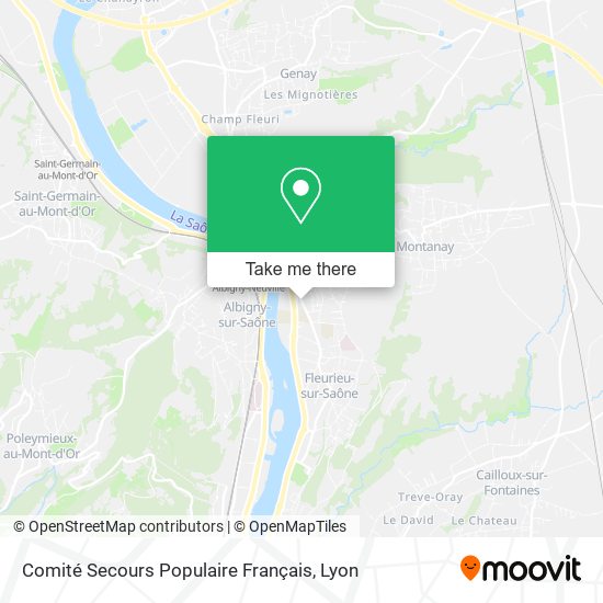 Comité Secours Populaire Français map