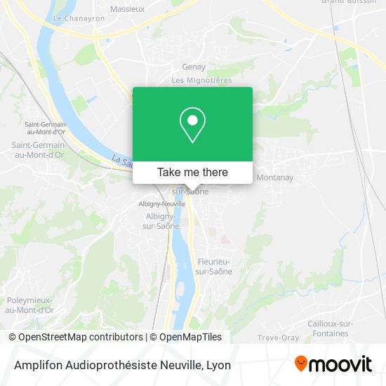 Amplifon Audioprothésiste Neuville map