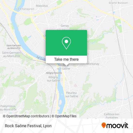 Rock Saône Festival map