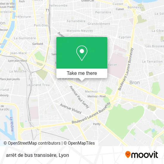 arrêt de bus transisère map