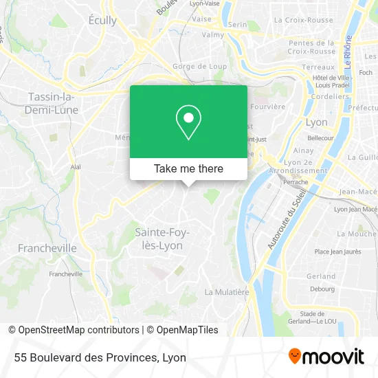 55 Boulevard des Provinces map