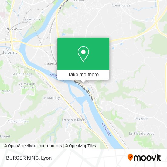 BURGER KING map