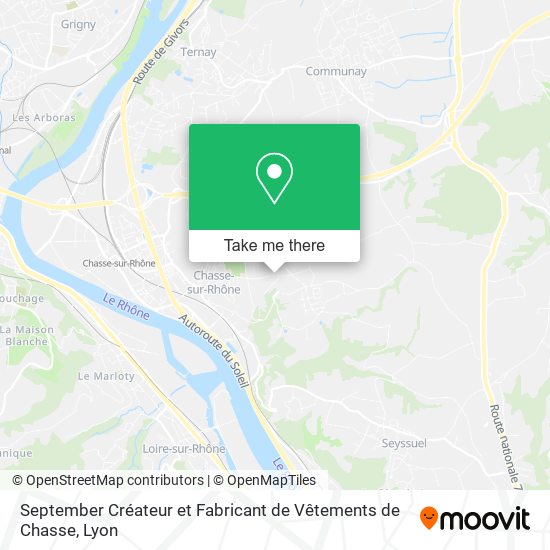 September Créateur et Fabricant de Vêtements de Chasse map