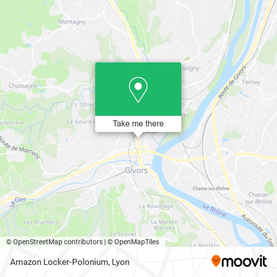 Mapa Amazon Locker-Polonium
