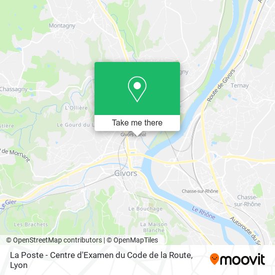 La Poste - Centre d'Examen du Code de la Route map