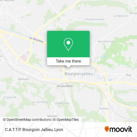 C.A.T.T.P. Bourgoin Jallieu map