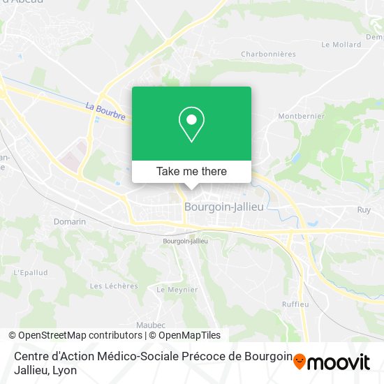 Centre d'Action Médico-Sociale Précoce de Bourgoin Jallieu map