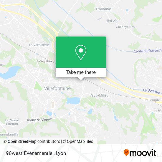 90west Événementiel map