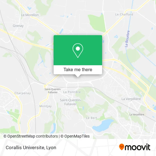 Corallis Universite map