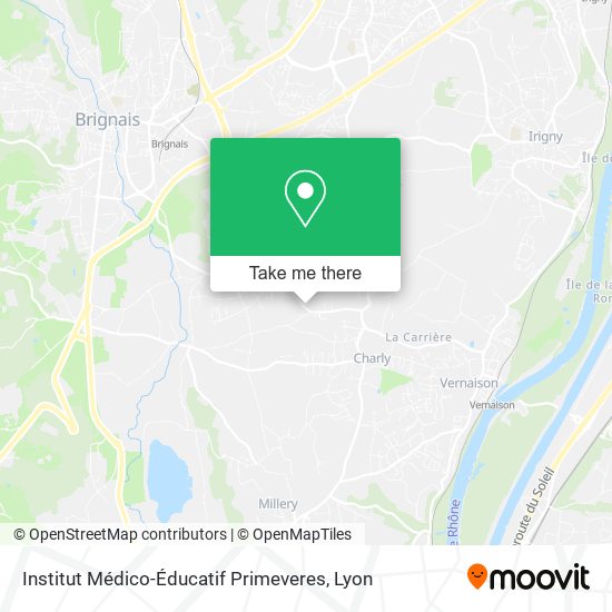 Institut Médico-Éducatif Primeveres map