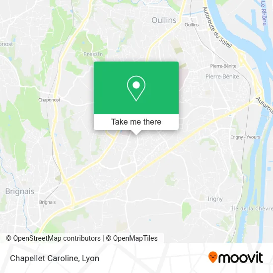 Chapellet Caroline map