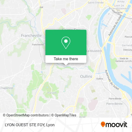 LYON OUEST STE FOY map