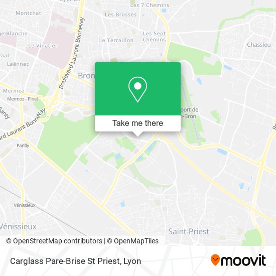 Carglass Pare-Brise St Priest map