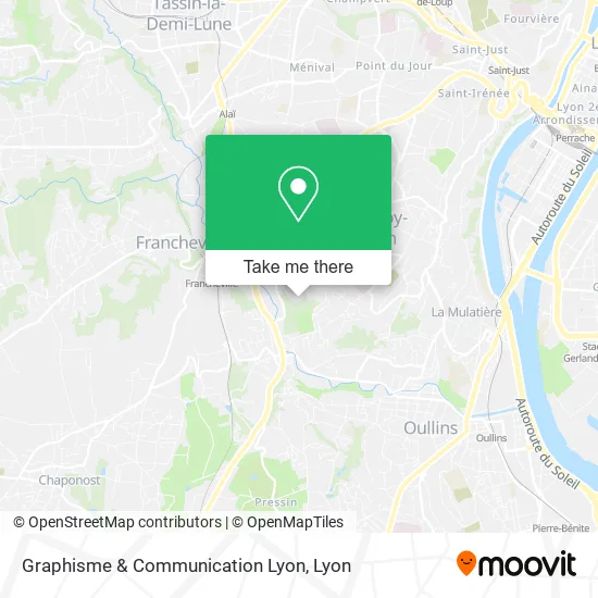 Graphisme & Communication Lyon map