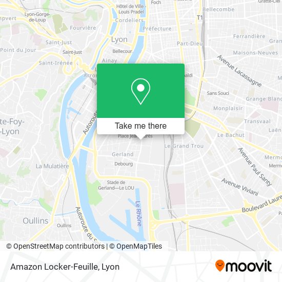 Amazon Locker-Feuille map