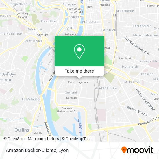 Amazon Locker-Clianta map