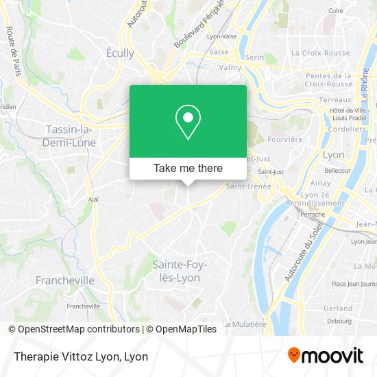 Therapie Vittoz Lyon map