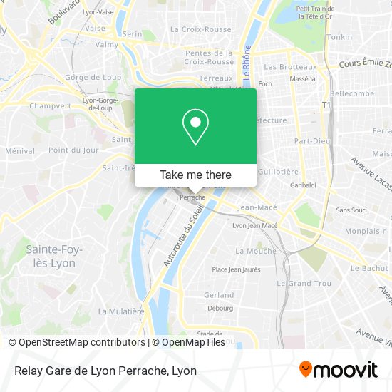 Relay Gare de Lyon Perrache map