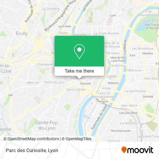 Parc des Curiosite map