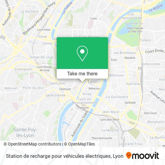 Station de recharge pour véhicules électriques map